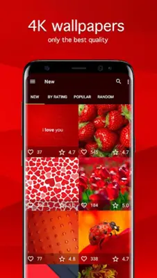 Red Wallpapers 4K android App screenshot 4